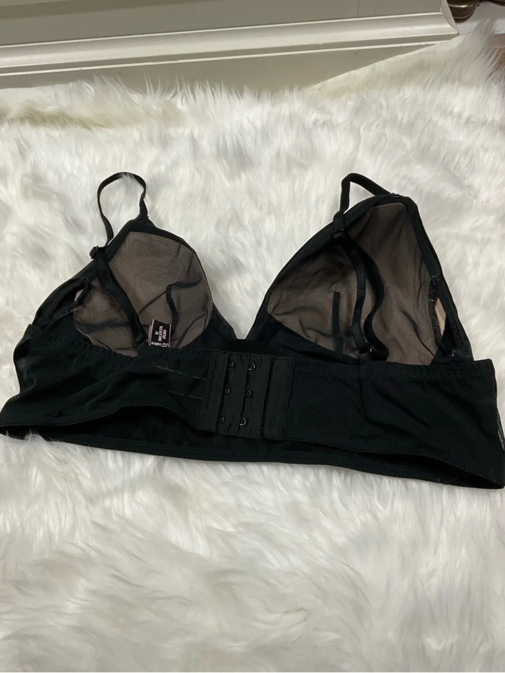 Very Sexy Victorias Secret Black  Satin Bralette and Lace Set